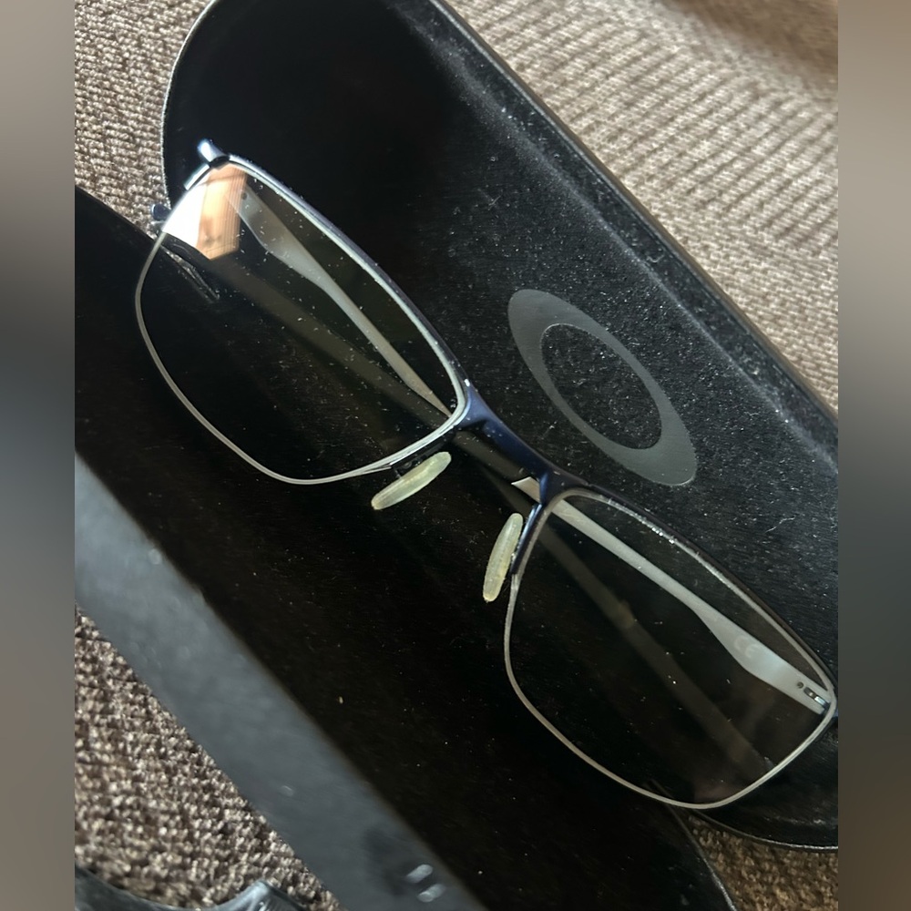 Oakley Black And Blue Eyeglasses With Prescription Socket 5.5 View 4